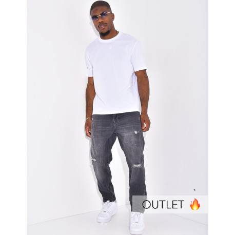 Stretch-Jeans mit regulärer Passform
