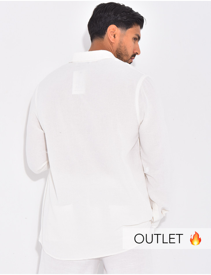 Chemise manches longues en lin