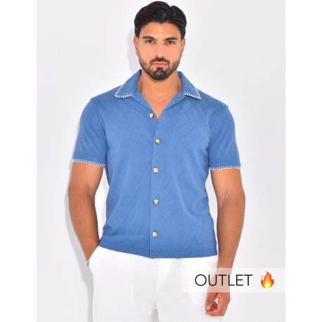 Chemise à coutures contrastantes