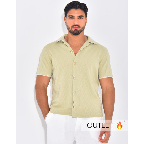 Chemise à coutures contrastantes