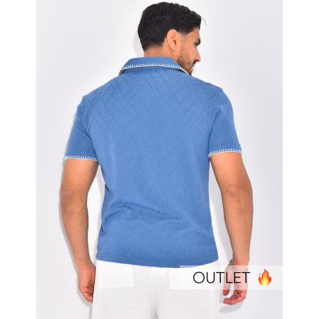 Chemise à coutures contrastantes