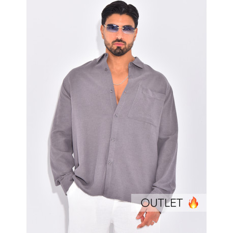 Chemise manches longues en lin
