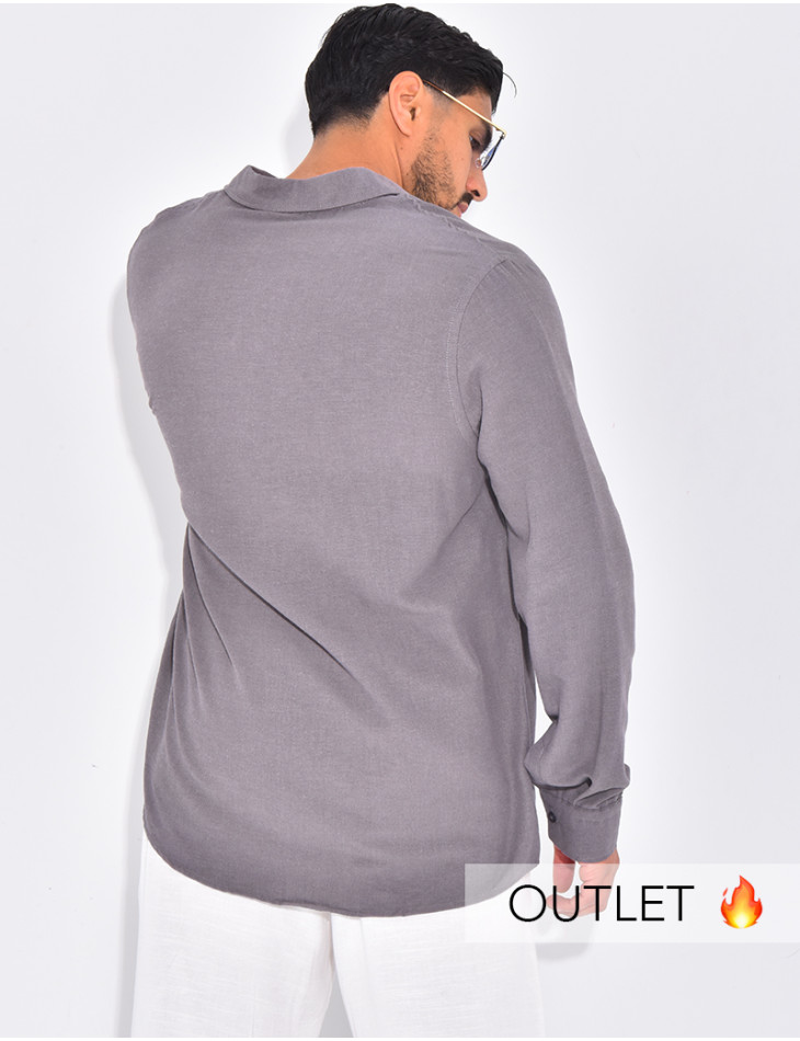 Chemise manches longues en lin