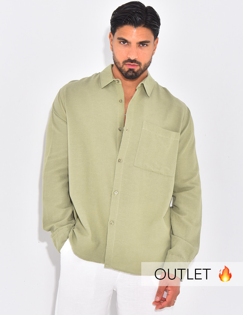 Chemise manches longues en lin