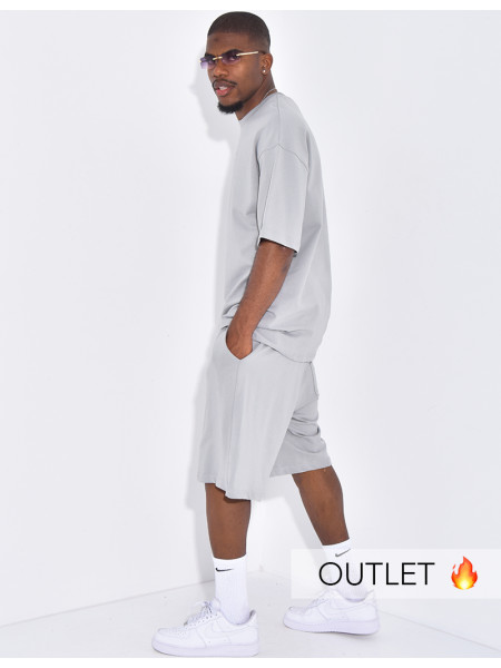 Ensemble pantalon et t-shirt uni