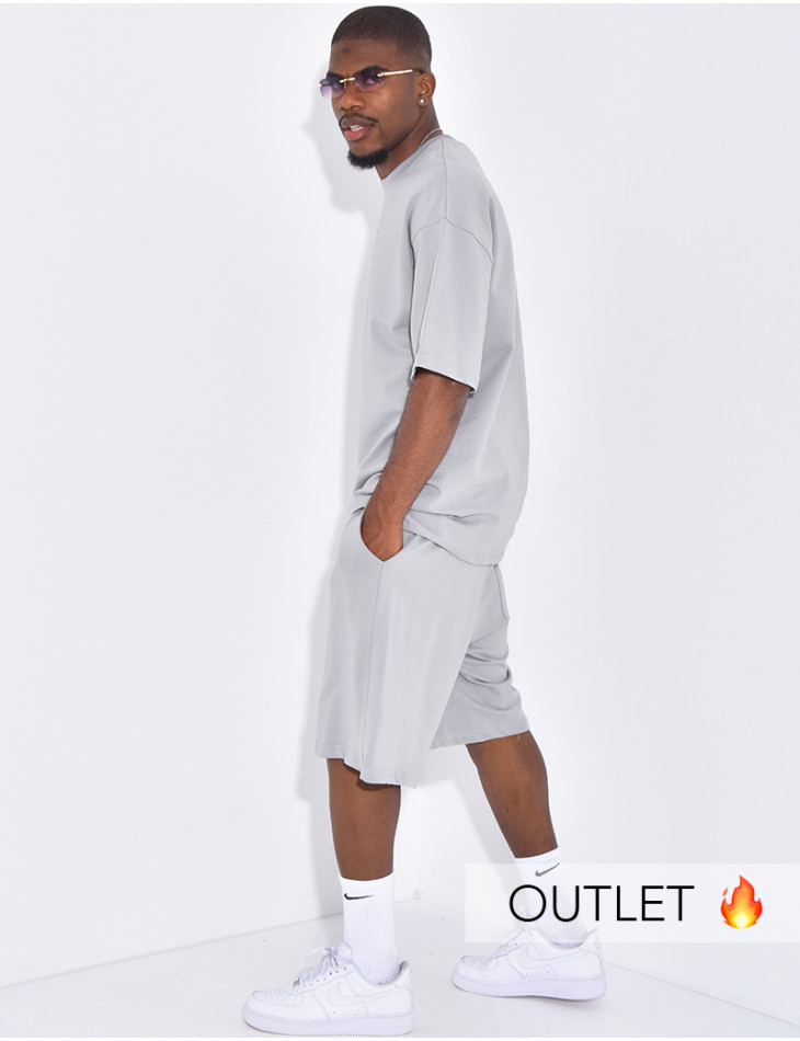 Ensemble pantalon et t-shirt uni