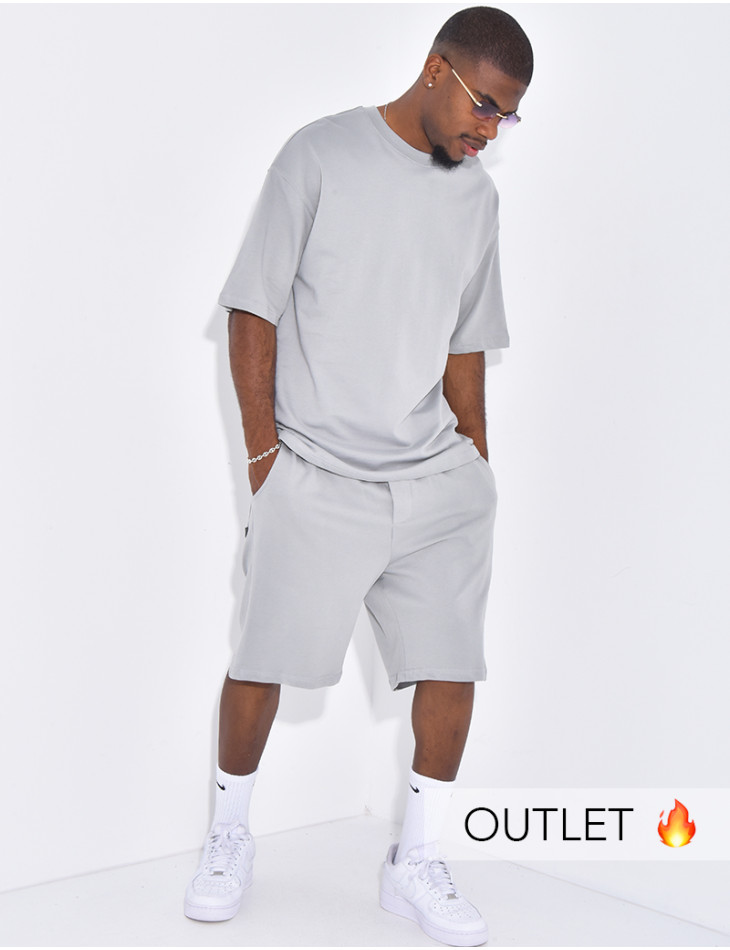 Ensemble pantalon et t-shirt uni