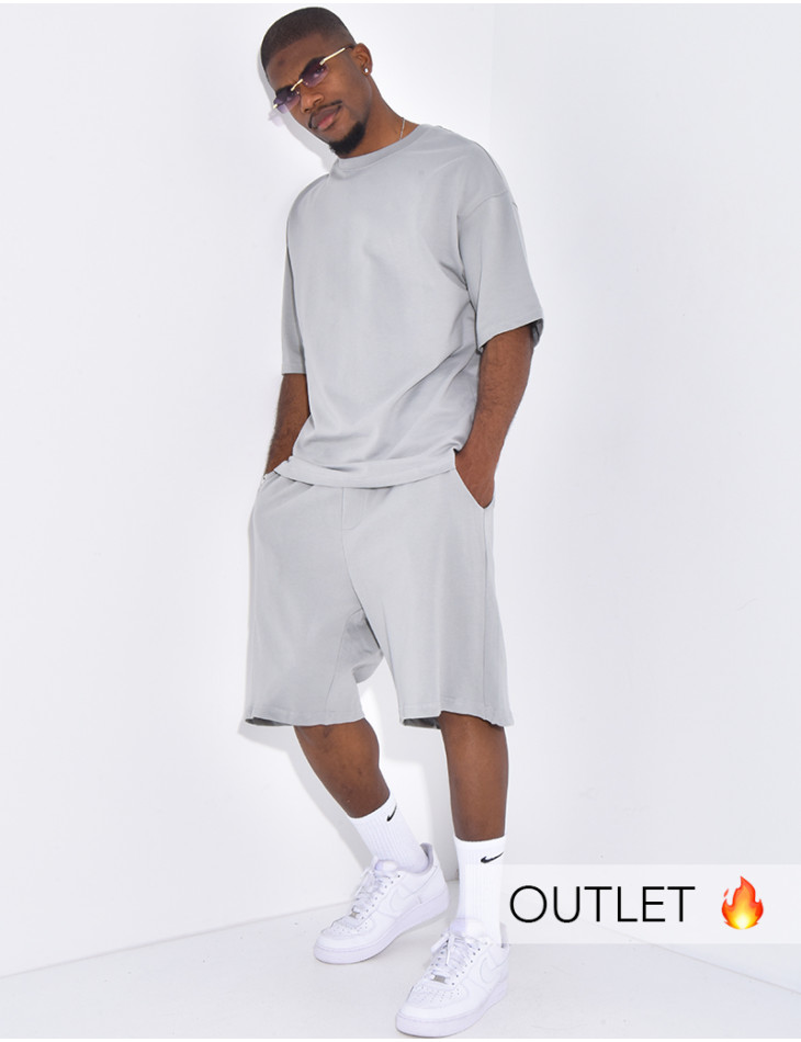 Ensemble short et t-shirt uni