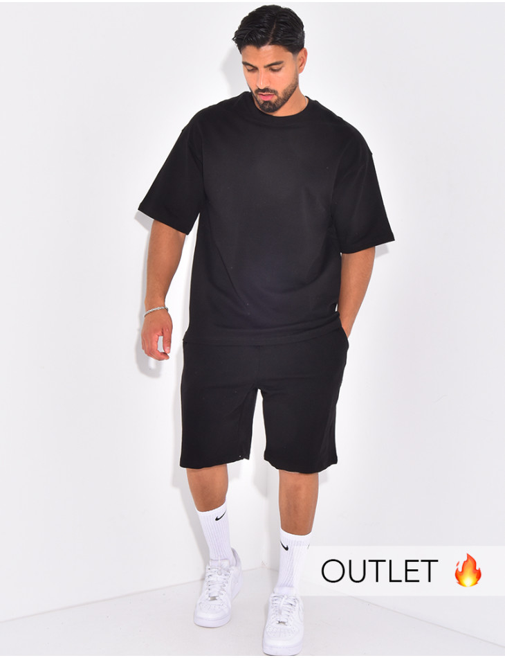 Ensemble short et t-shirt uni