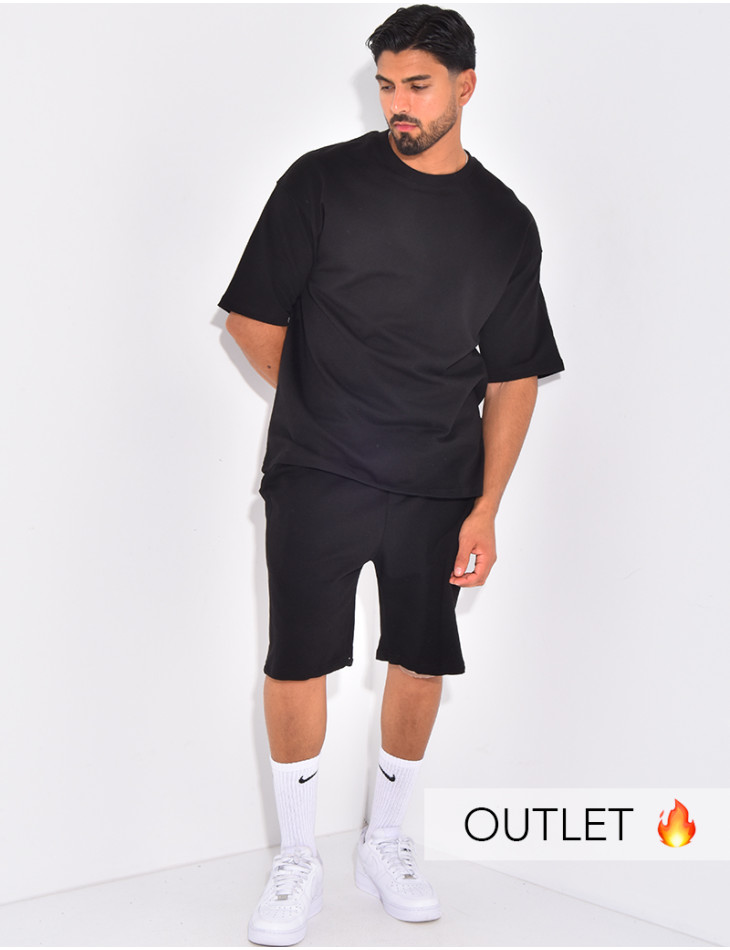 Ensemble short et t-shirt uni