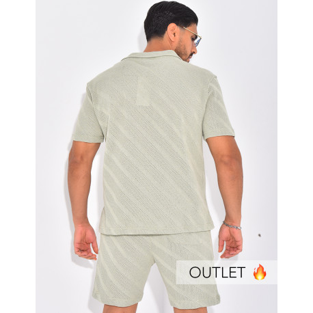 Ensemble ajouré short et polo