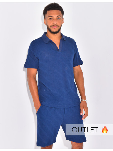 Ensemble ajouré short et polo
