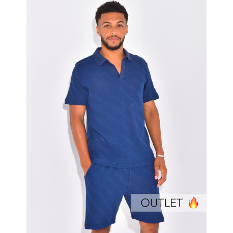 Ensemble ajouré short et polo