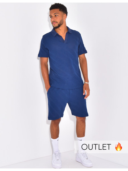 Ensemble ajouré short et polo