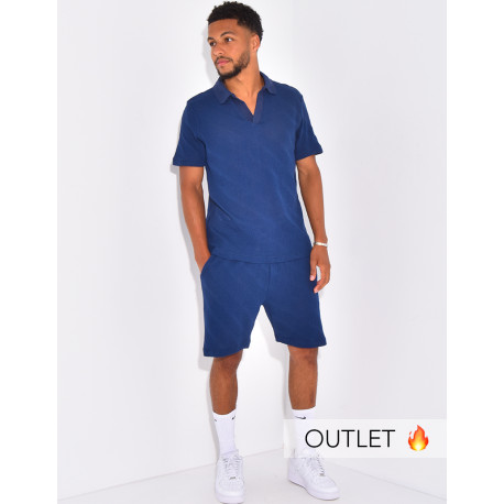 Ensemble ajouré short et polo