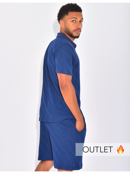 Ensemble ajouré short et polo