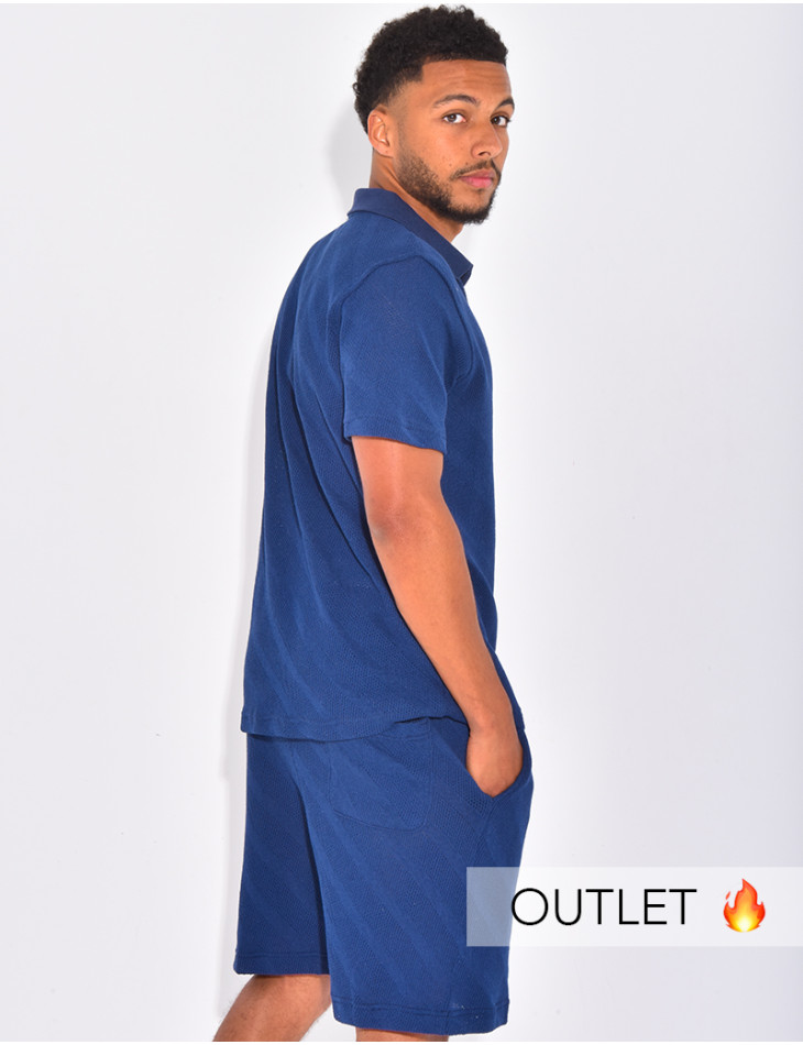Ensemble ajouré short et polo