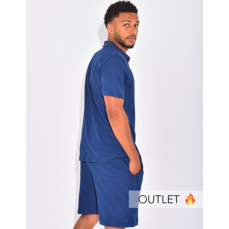 Ensemble ajouré short et polo