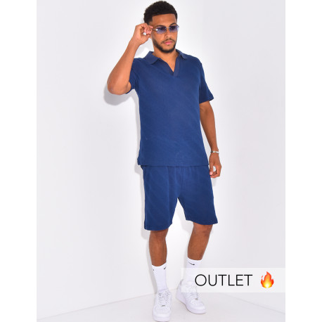 Ensemble ajouré short et polo