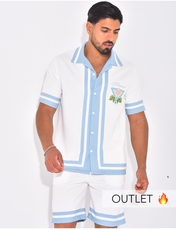 Ensemble short et chemise "Miami"