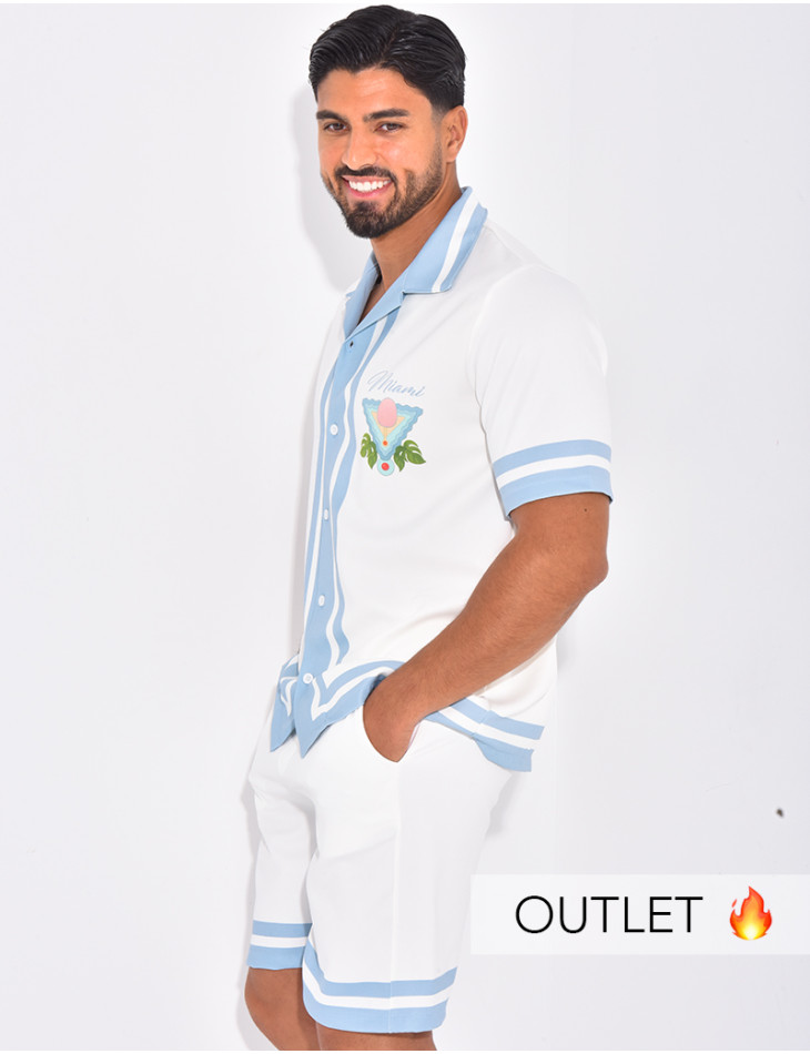 Ensemble short et chemise "Miami"