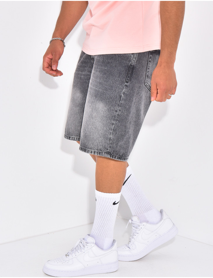 Short en jeans