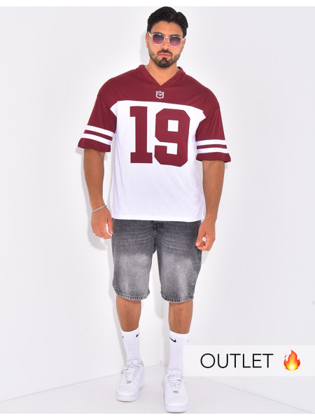 T-shirt nid d'abeille "19"