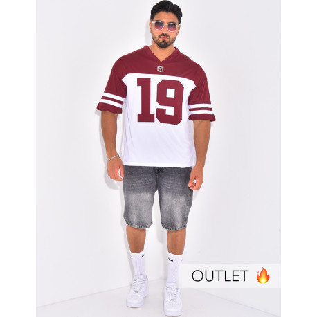 T-shirt nid d'abeille "19"