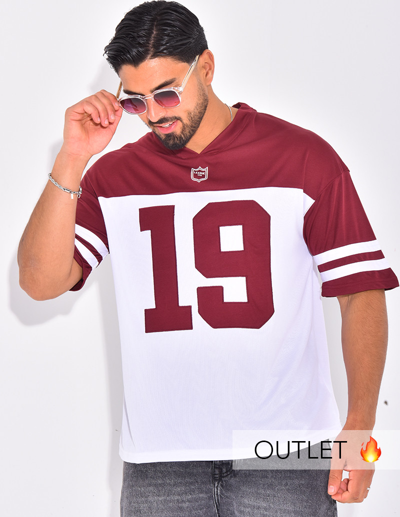 T-shirt nid d'abeille "19"