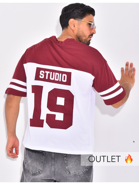 T-shirt nid d'abeille "19"