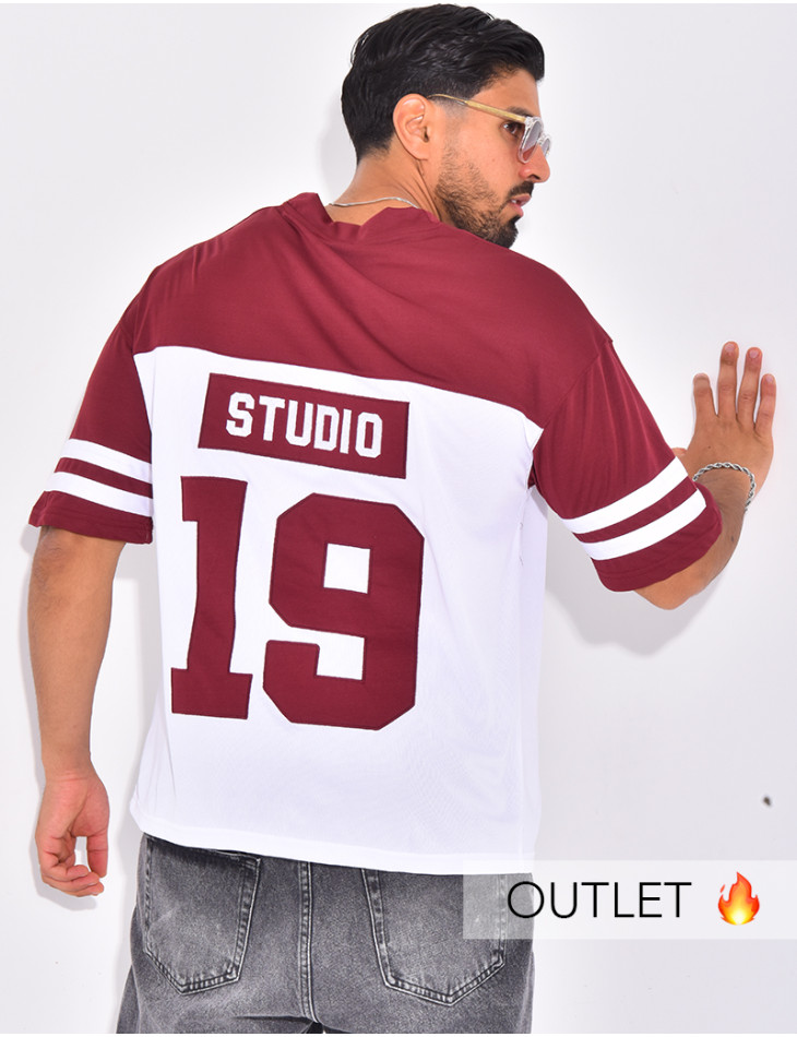 T-shirt nid d'abeille "19"