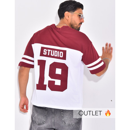 T-shirt nid d'abeille "19"