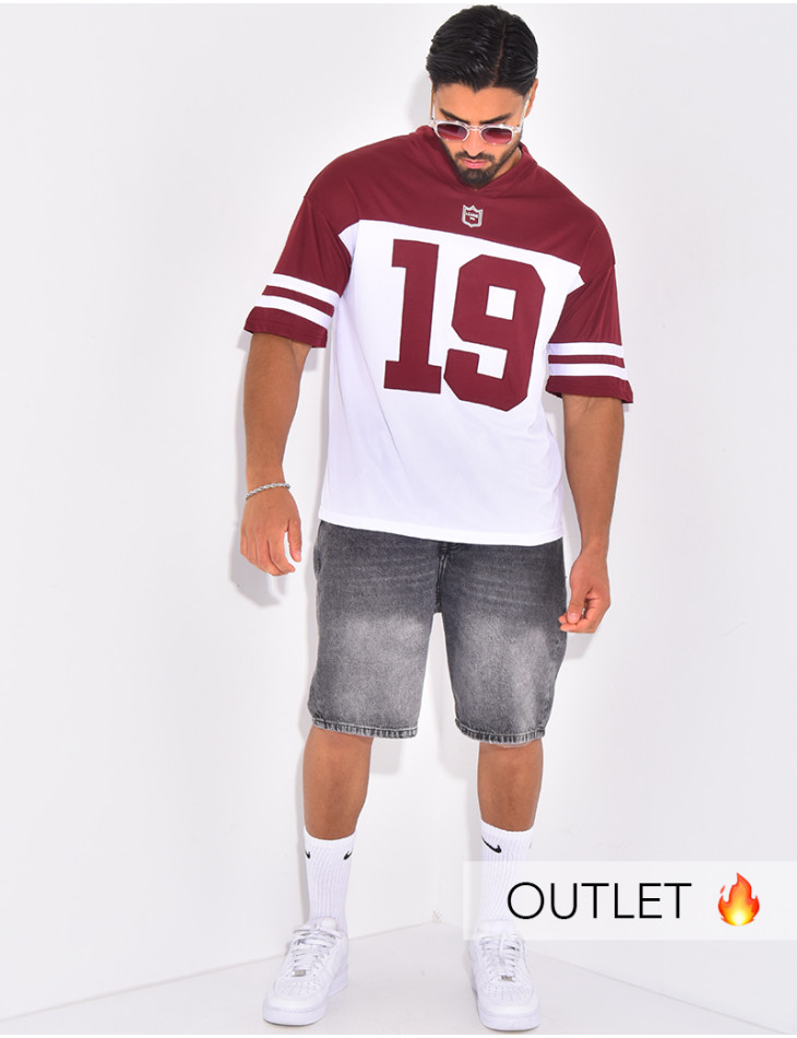 T-shirt nid d'abeille "19"