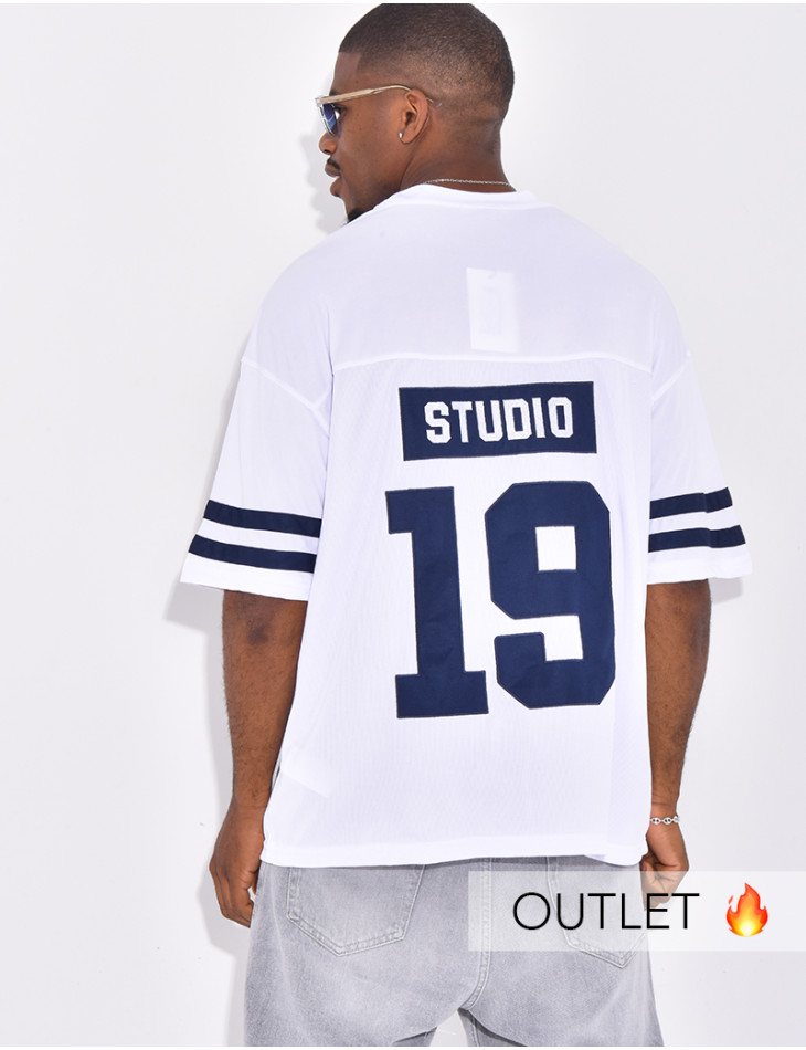 T-shirt nid d'abeille "19"