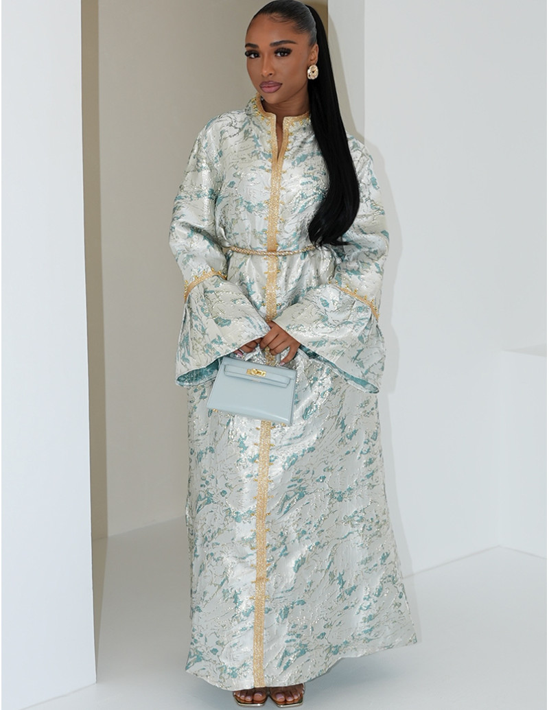 Abaya premium en tissu...