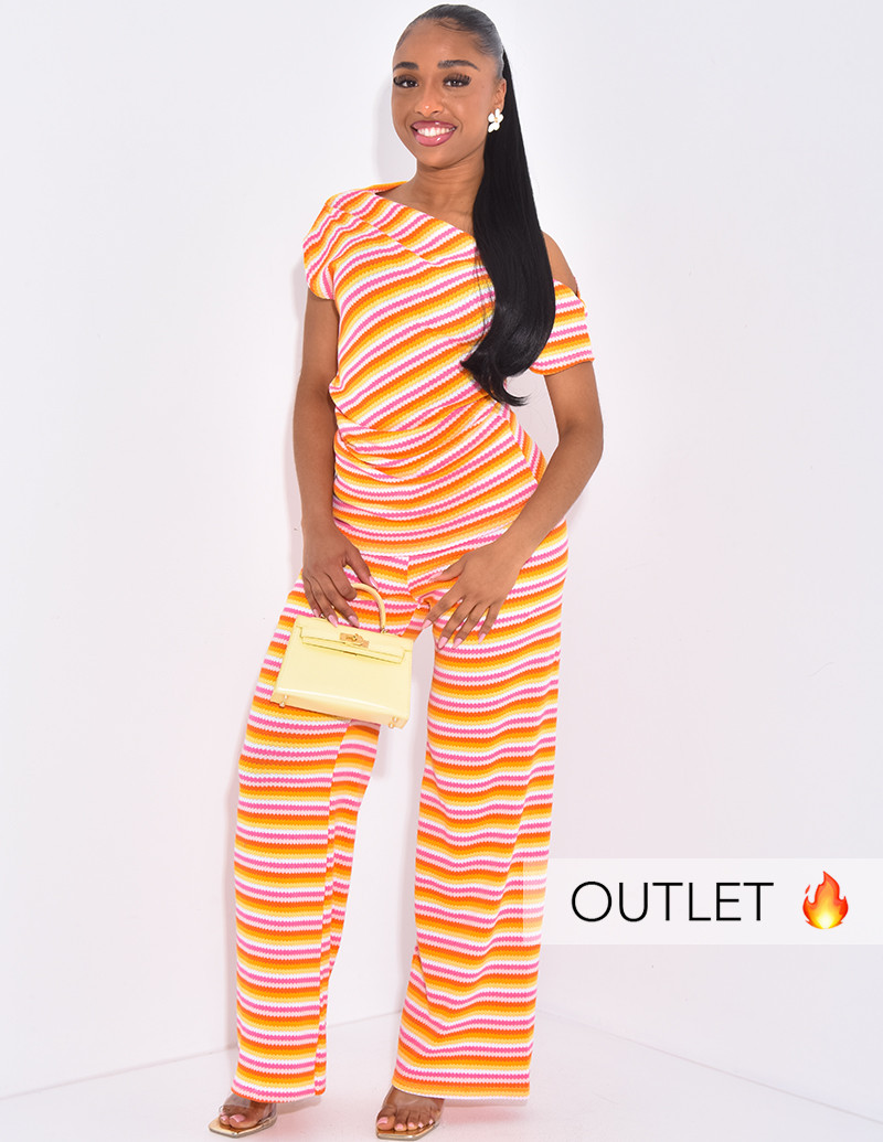 Asymmetrical crochet top...