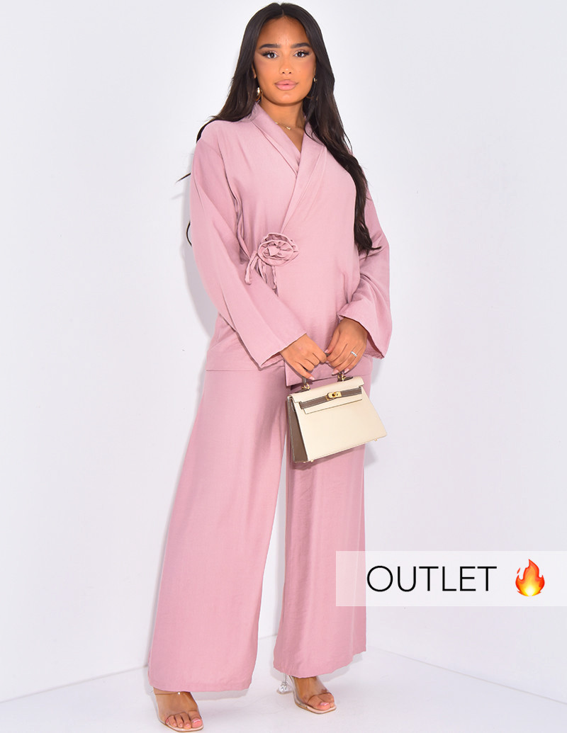 Set in Leinenoptik...