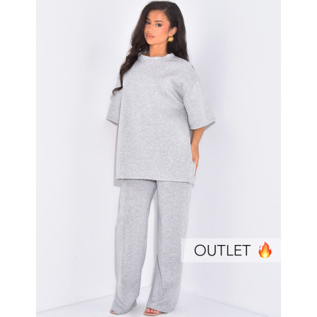 Ensemble t-shirt oversize et pantalon de jogging coupe droite