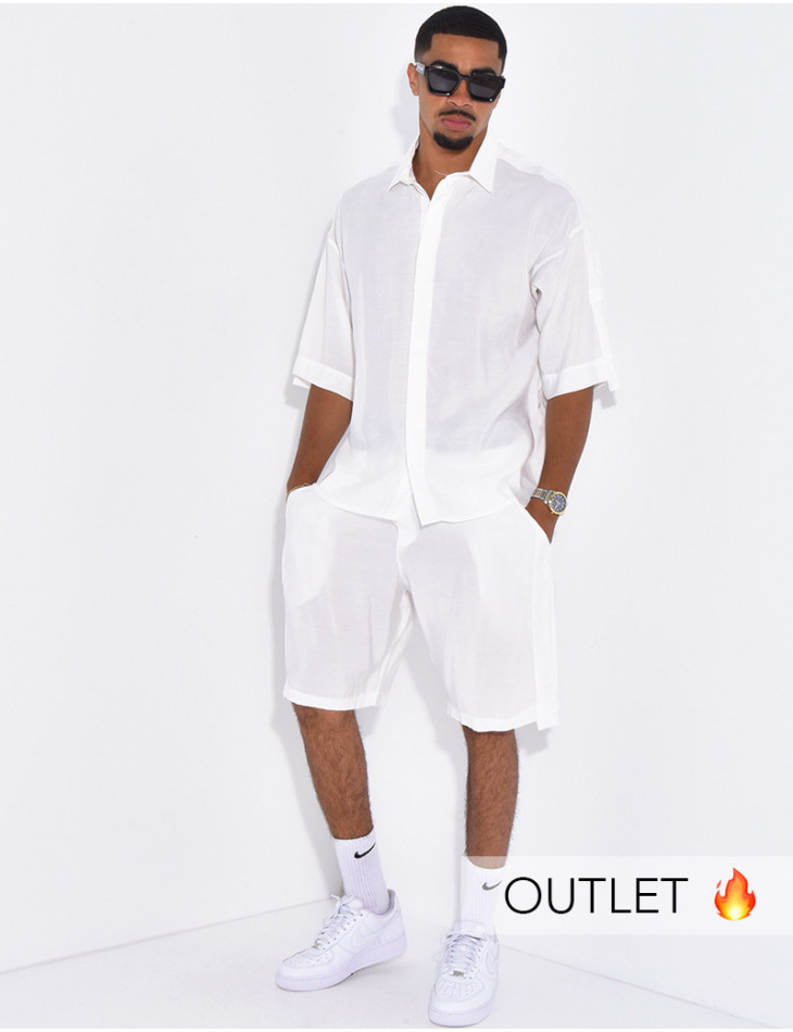 Ensemble fin short et chemise