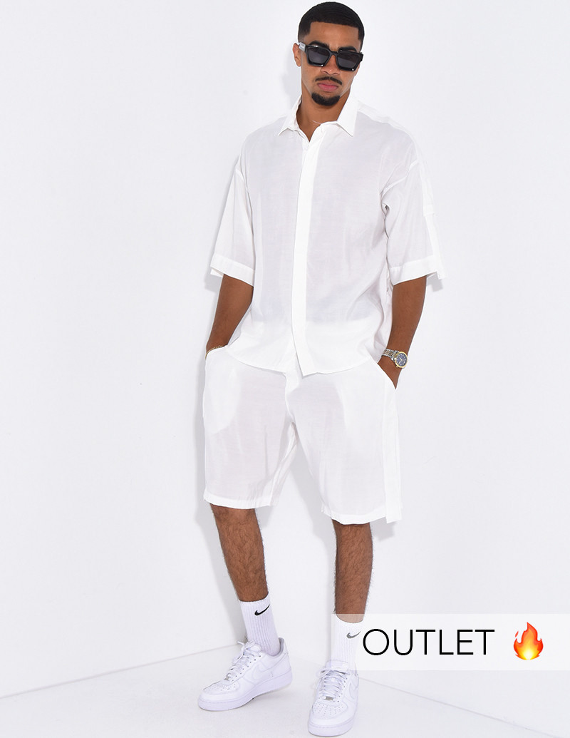 Ensemble fin short et chemise