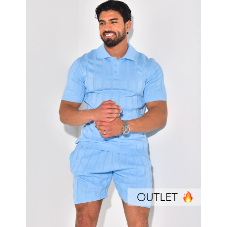 Polo côtelé