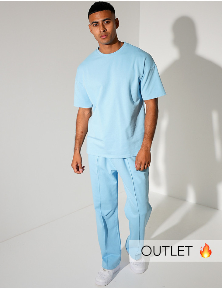 Ensemble uni pantalon à bande et t-shirt