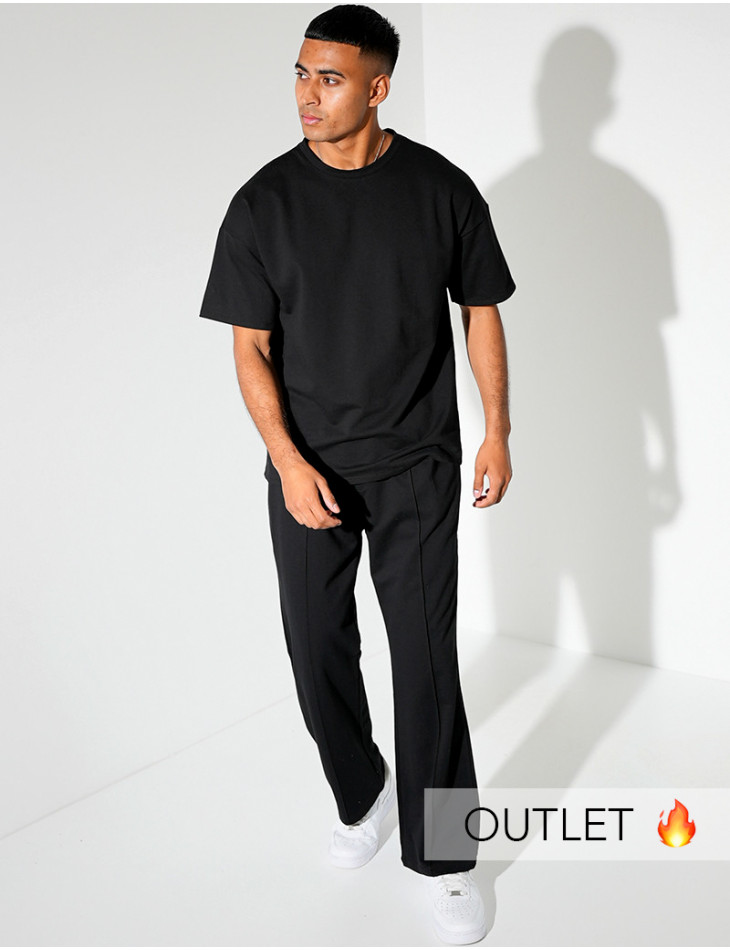 Ensemble uni pantalon à bande et t-shirt