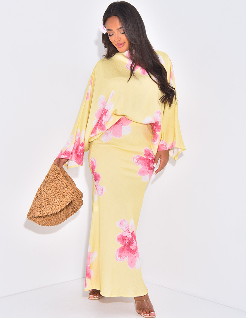 Ensemble en lin jupe et...