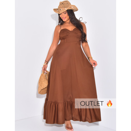 Long dress with thin straps