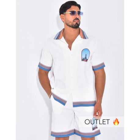 Ensemble short et chemise "Algéria"