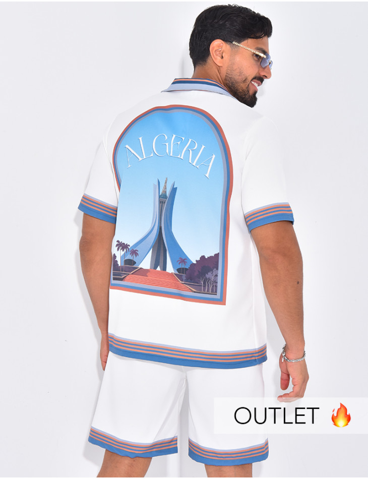 Ensemble short et chemise "Algéria"