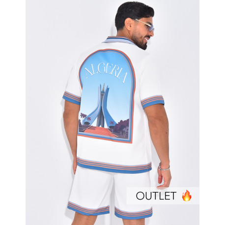Ensemble short et chemise "Algéria"