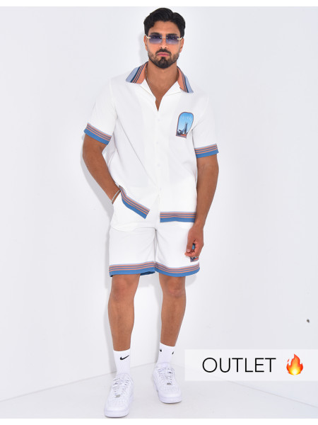 Ensemble short et chemise "Algéria"