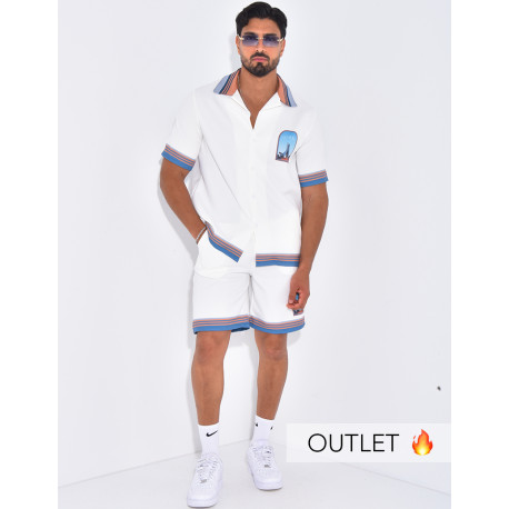 Ensemble short et chemise "Algéria"
